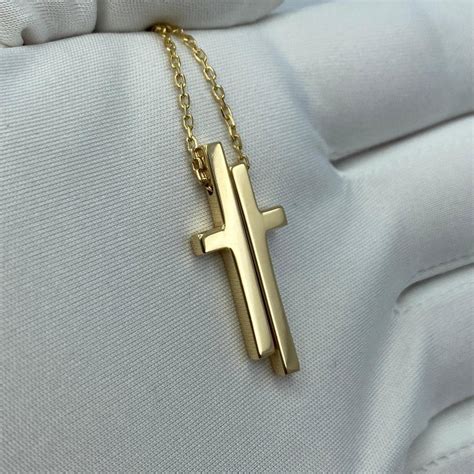 gucci split cross necklace|vintage gucci chain necklace.